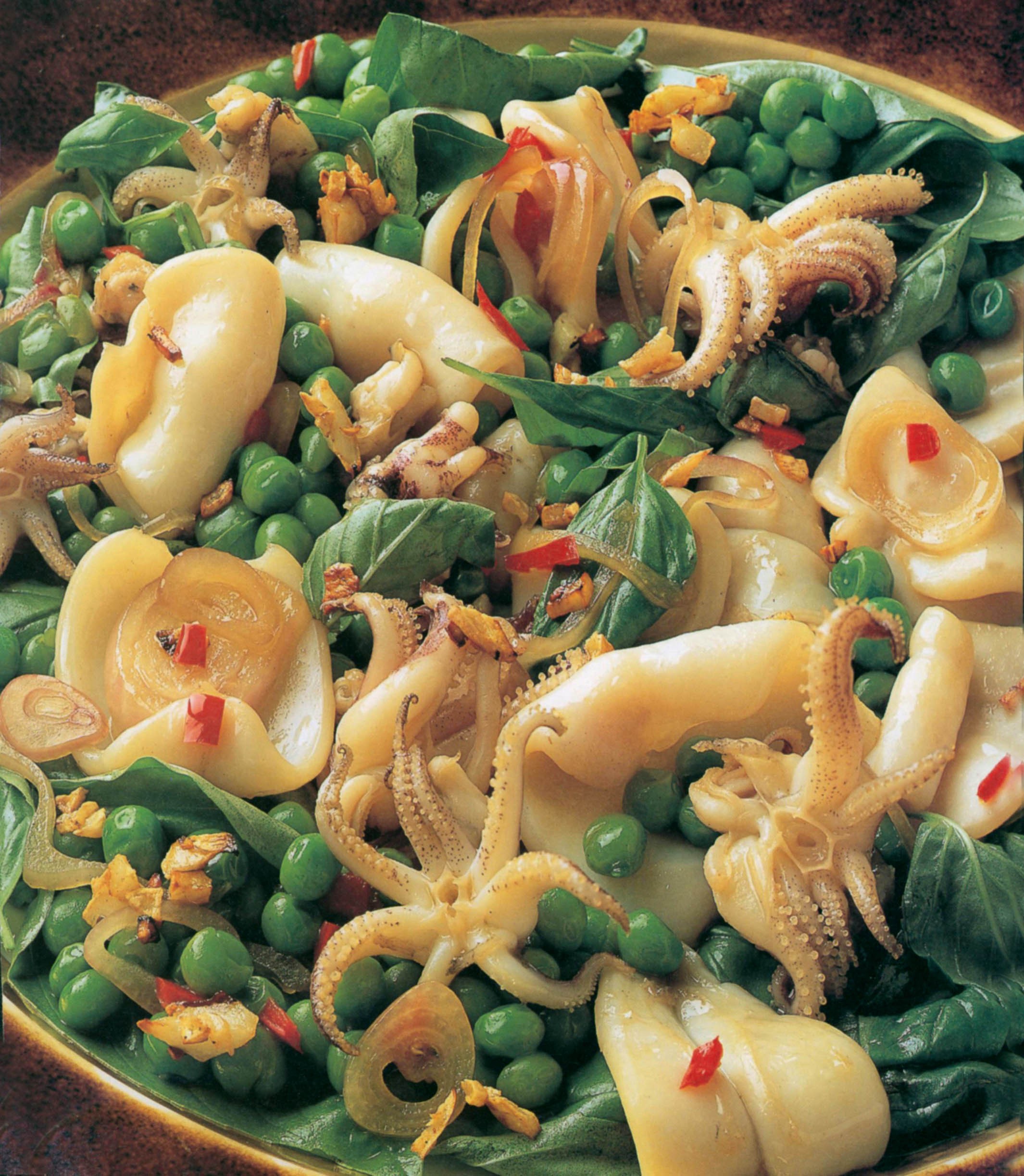 Stir-fried Squid with Garlic from Ken Hom Cooks Thai by Ken Hom