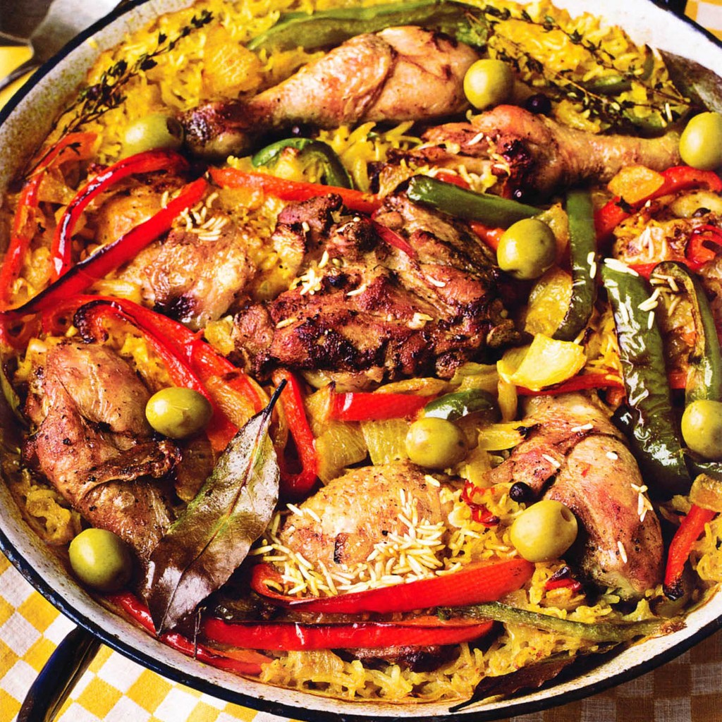 Puerto Rican Chicken and Rice from Caribbean Food Made Easy by Levi Roots
