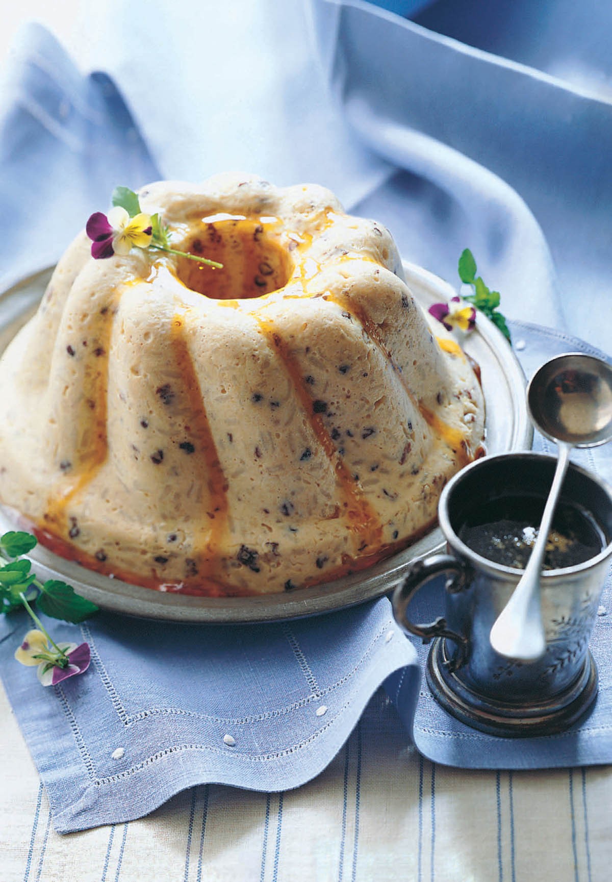 Molded Rice Pudding with Caramel Sauce from Classic Home Desserts by