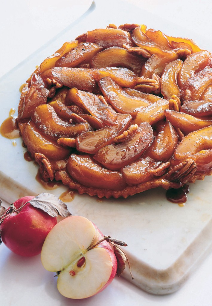 Apple-Pecan Upside-Down Pie Baked in a Skillet from Classic Home ...