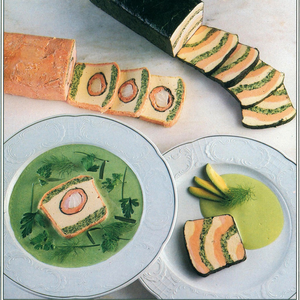 Terrine of Pike with Herbs and Wrapped in Salmon