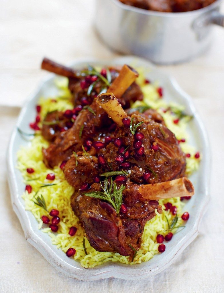 Overnight Lamb Shanks with Figs and Honey from Around the World in 80