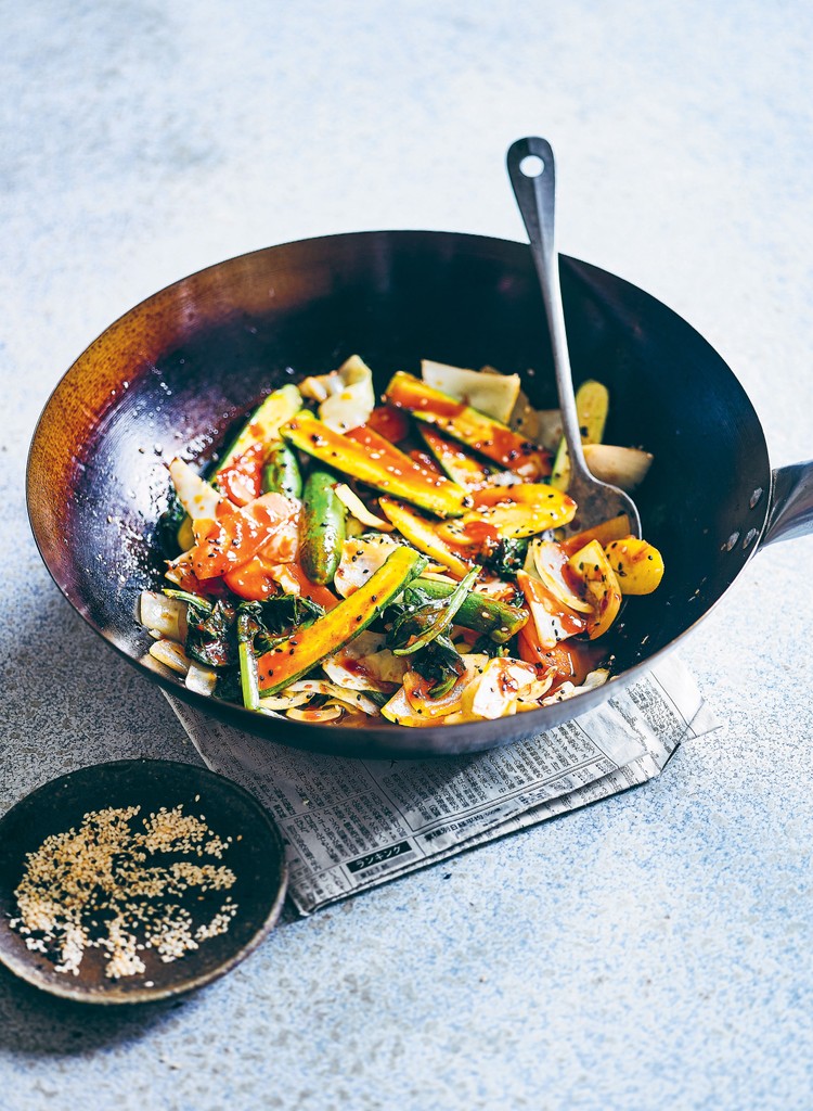 Spicy Korean StirFry Vegetables from My Asian Kitchen by Jennifer Joyce