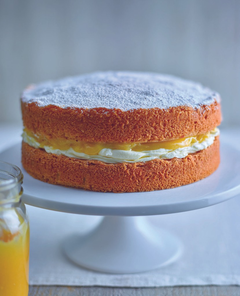 Lemon Victoria Sponge With Vanilla Buttercream And Lemon Curd From Bake By Lorraine Pascale 