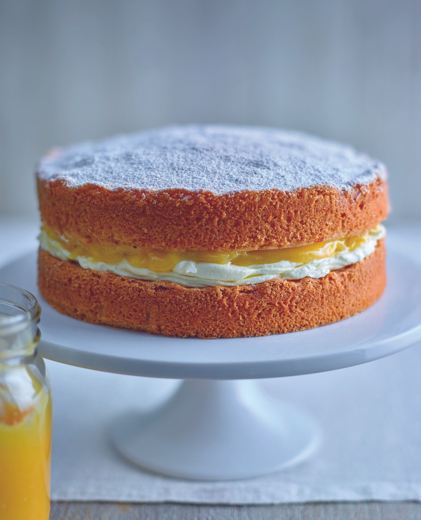 Lemon Victoria Sponge with Vanilla Buttercream & Lemon Curd from Bake