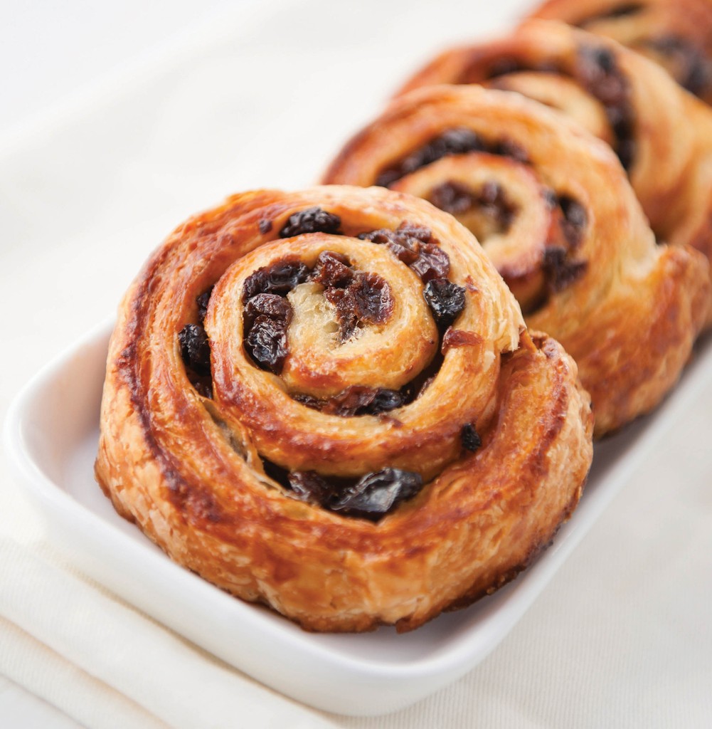 Danish Pastry – Raisin Whirls from The Pink Whisk Guide to Bread Making ...