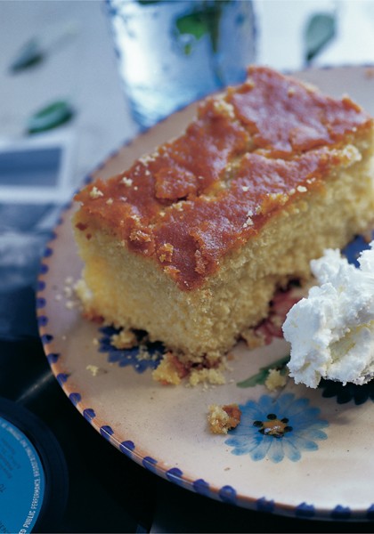 Yoghurt Semolina Syrup Cake With Rose Water From Falling Cloudberries By Tessa Kiros