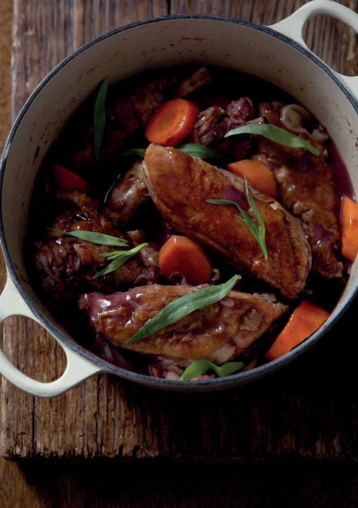 Poulet Au Vin Rouge From French Brasserie Cookbook By Daniel Galmiche