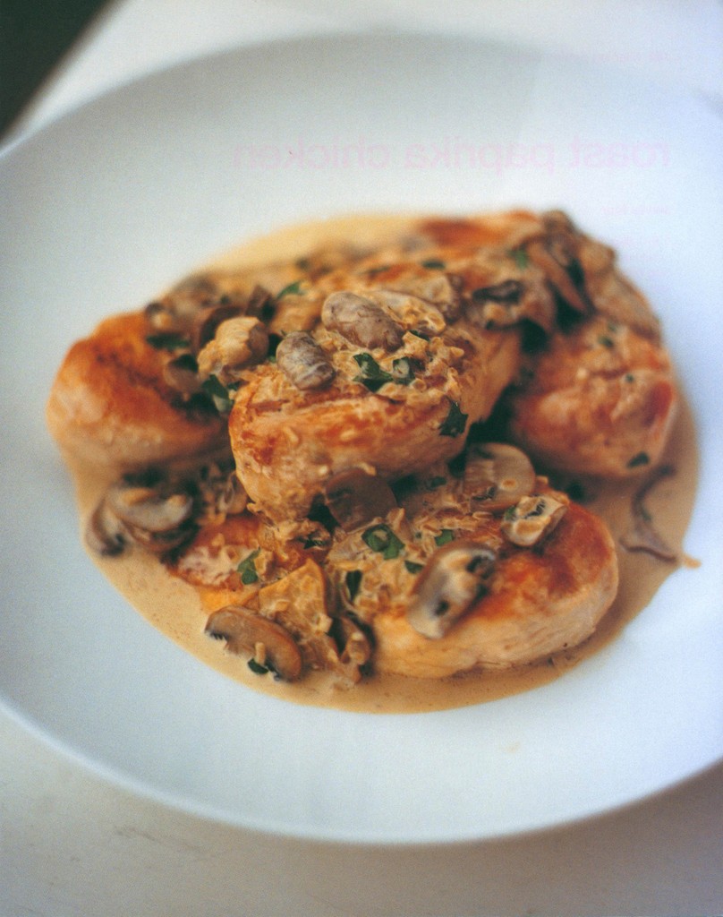 Chicken with Porcini and Chestnut Mushrooms from Keeping it Simple by
