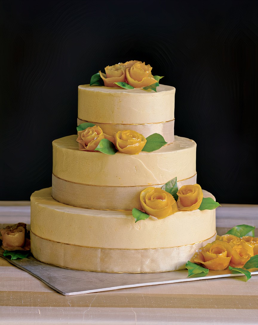 Golden Dream Wedding Cake from Rose's Heavenly Cakes by Rose Levy Beranbaum