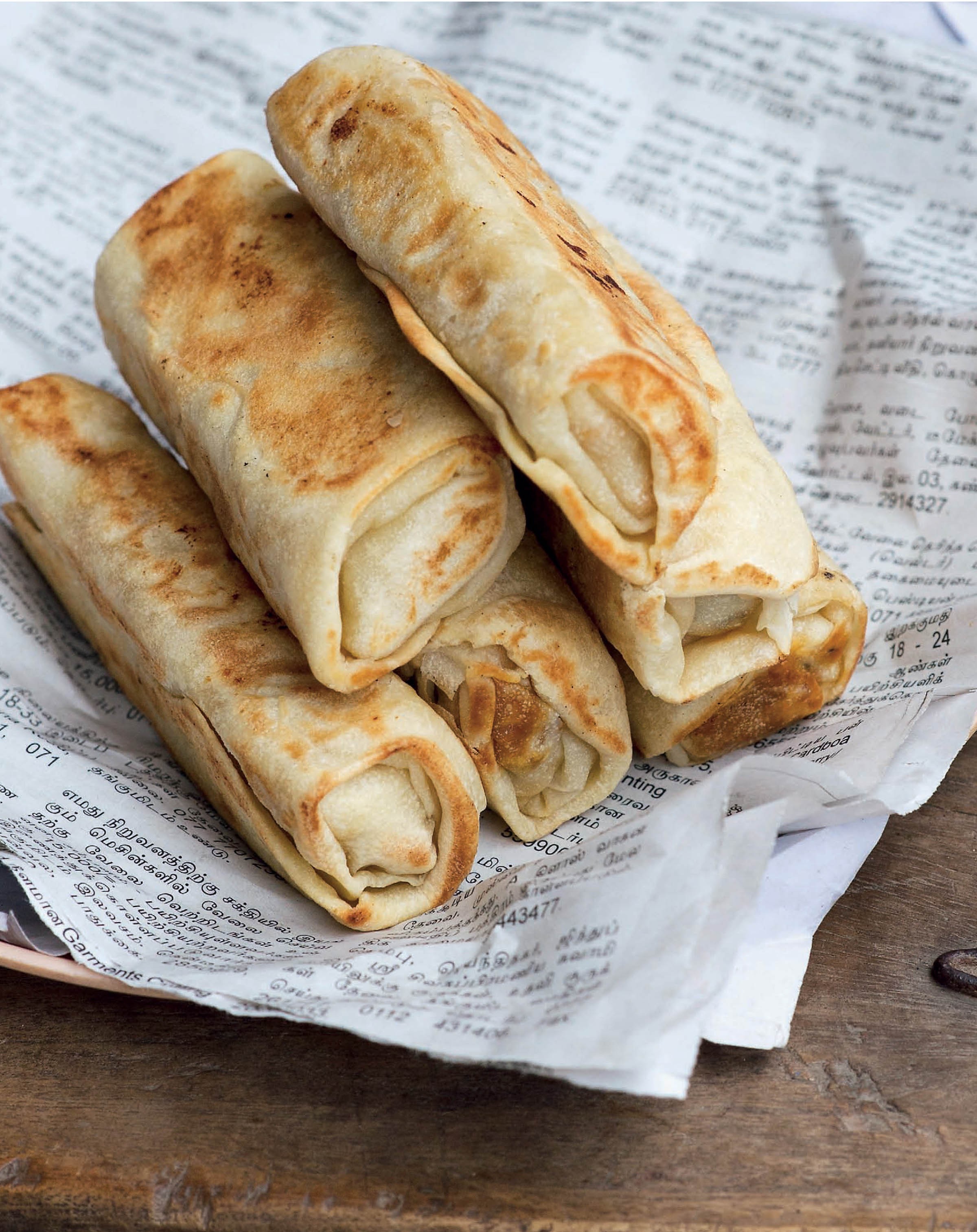 Vegetable Roti Rolls from Hidden Kitchens of Sri Lanka by Bree Hutchins