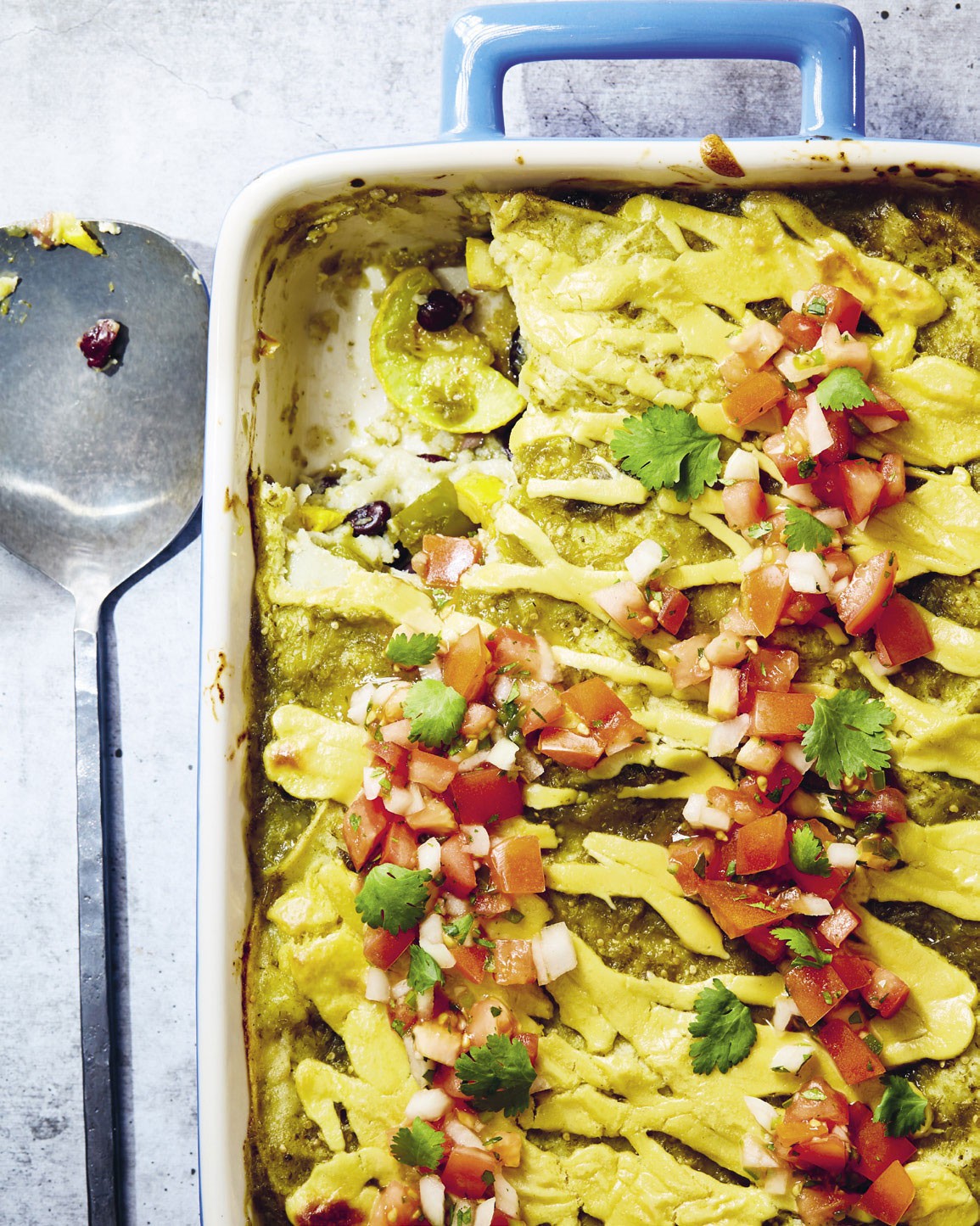 Green Enchilada Lasagna from I Can Cook Vegan by Isa Chandra Moskowitz