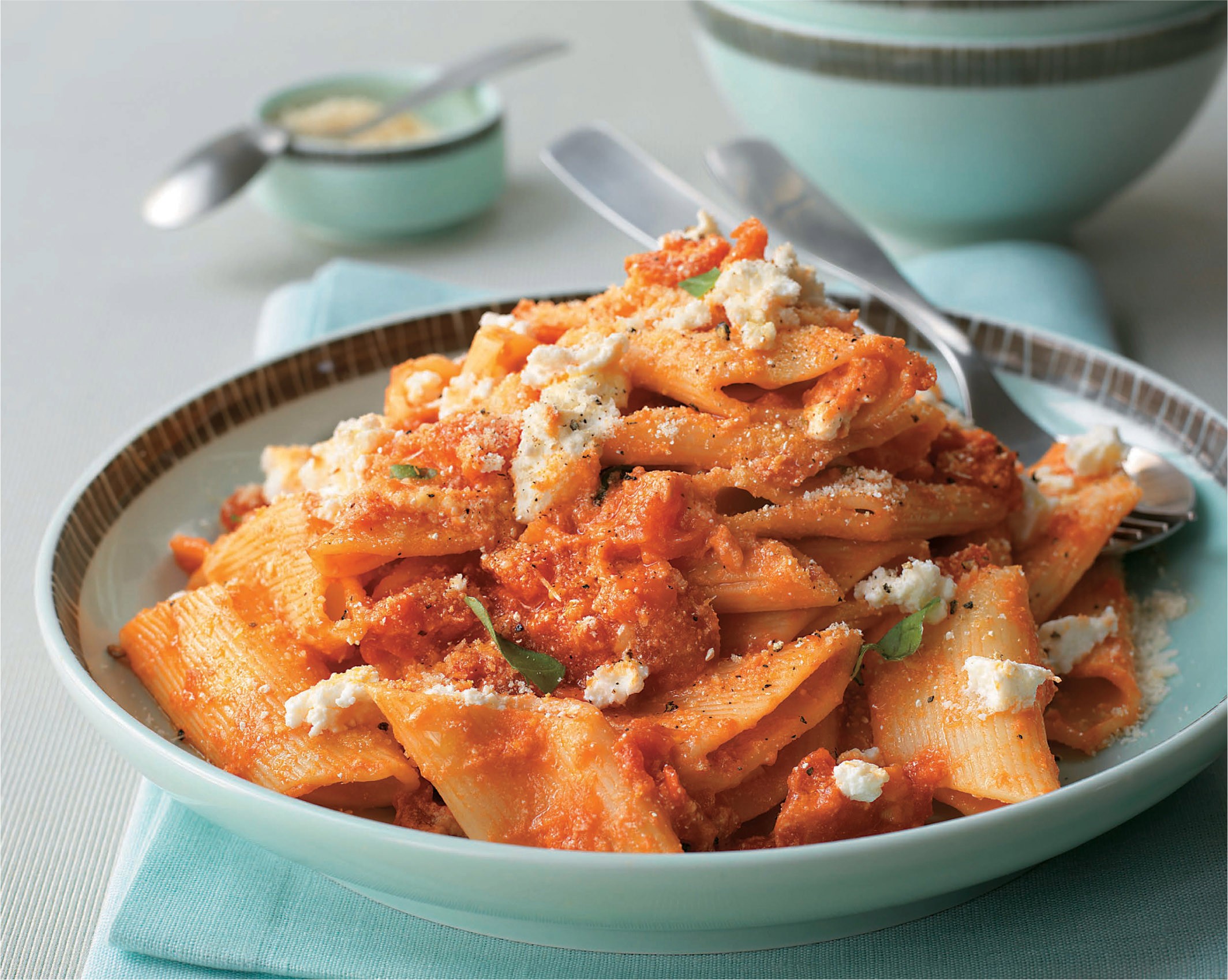 Rigatoni al Pomodoro e Ricotta from The Italian Regional Cookbook by