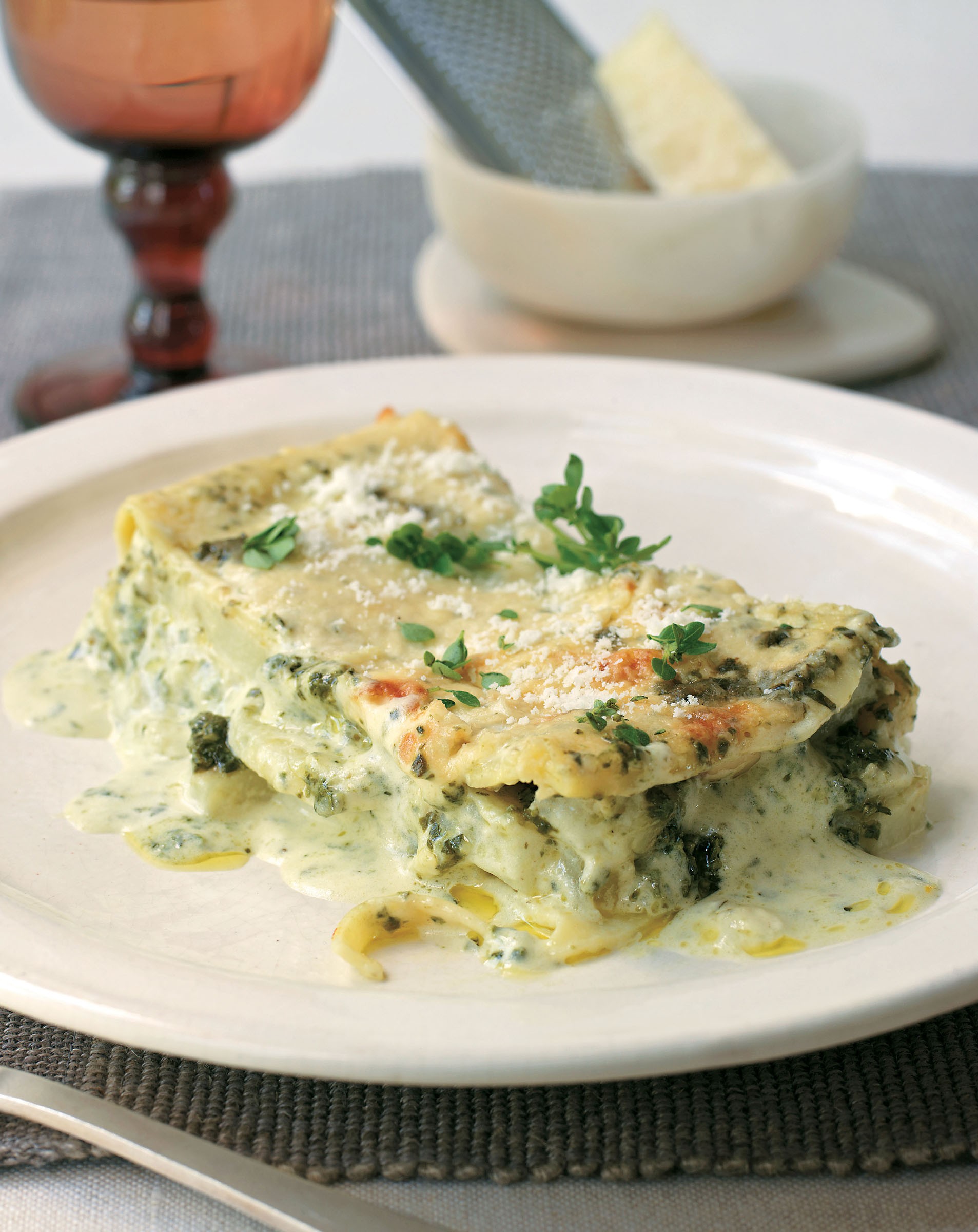 Lasagna al Pesto con le Patate from The Italian Regional Cookbook by