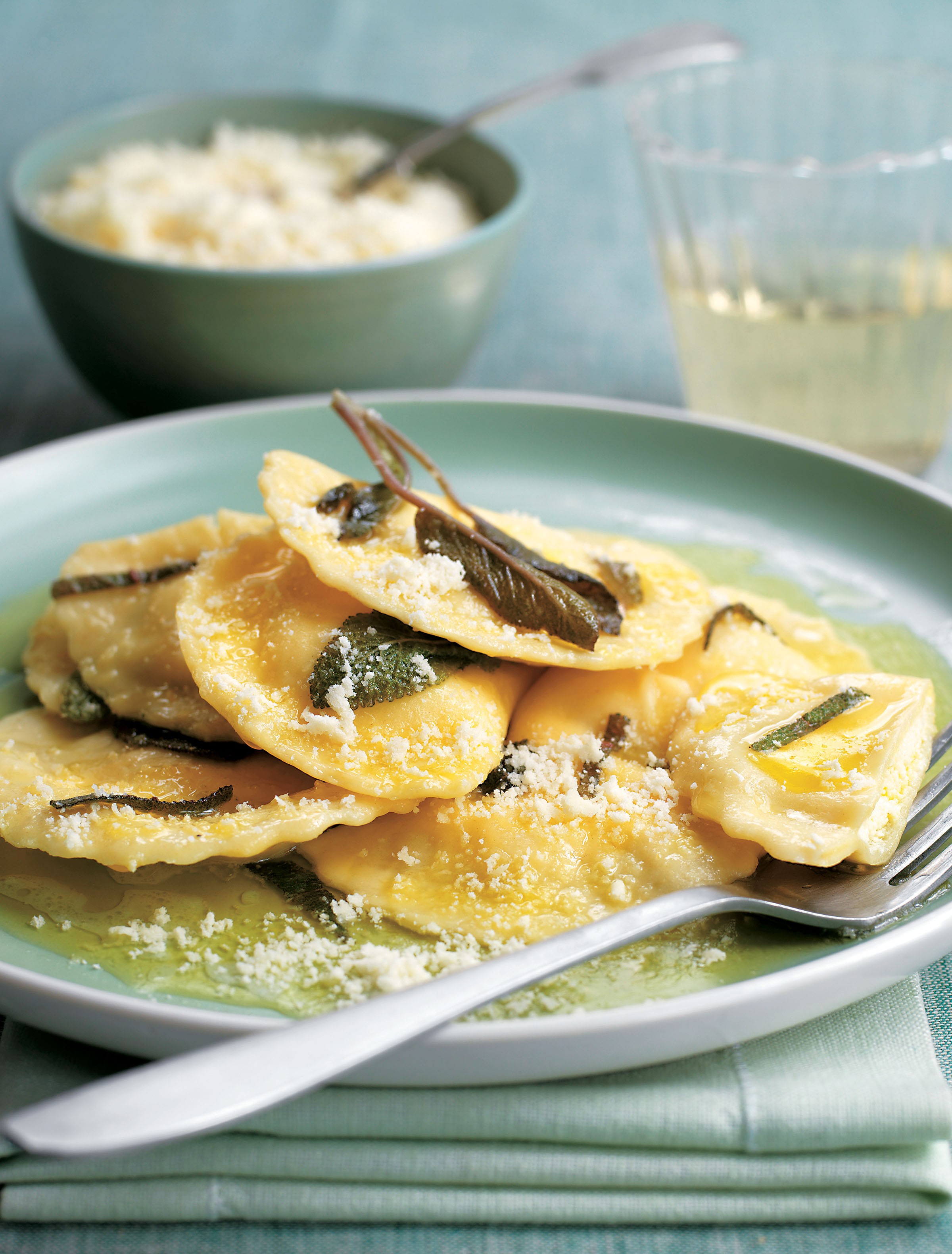 Ravioli con Ripieno di Ricotta from The Italian Regional Cookbook by