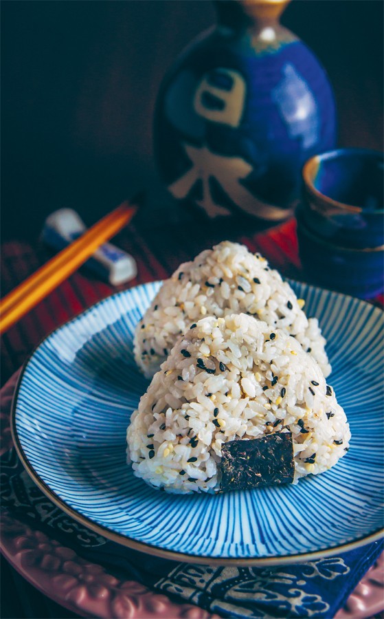 Onigiri from Jackfruit and Blue Ginger by Sasha Gill