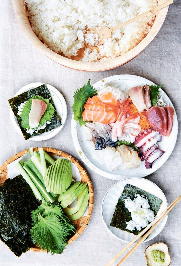 Temaki Sushi from Japanese Food Made Easy by Aya Nishimura