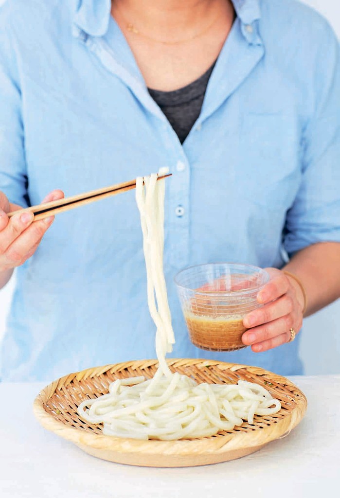 Cold Udon Noodles with Sesame Miso Sauce from Japanese Food Made Easy by Aya Nishimura