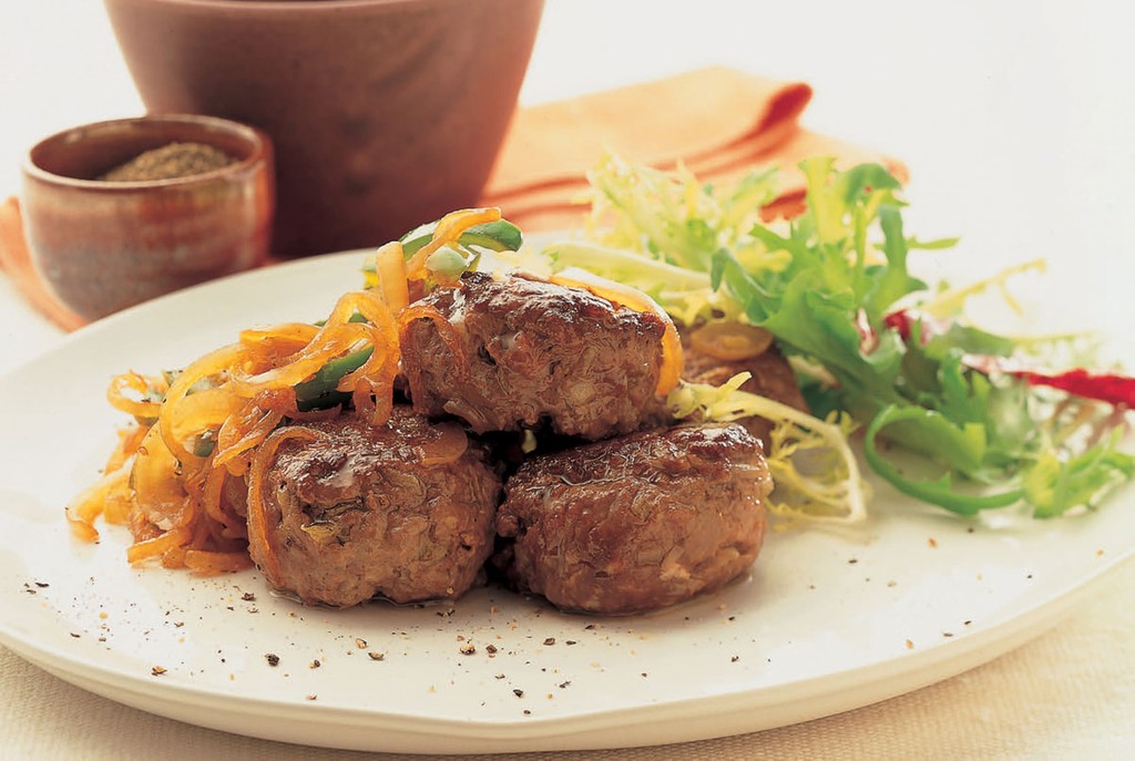 Braised Minced Beef Patties with Onions from The Complete Guide to