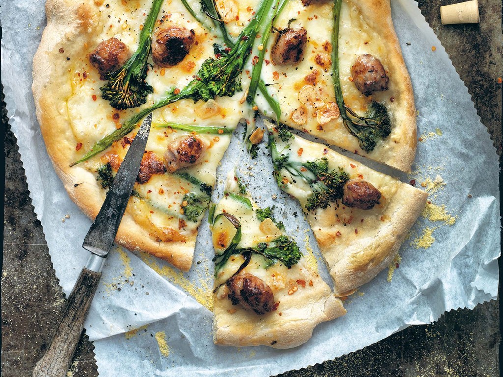 indebære Kurv industrialisere White pizza with Broccolini, Fontina & Sausage from My Street Food Kitchen  by Jennifer Joyce