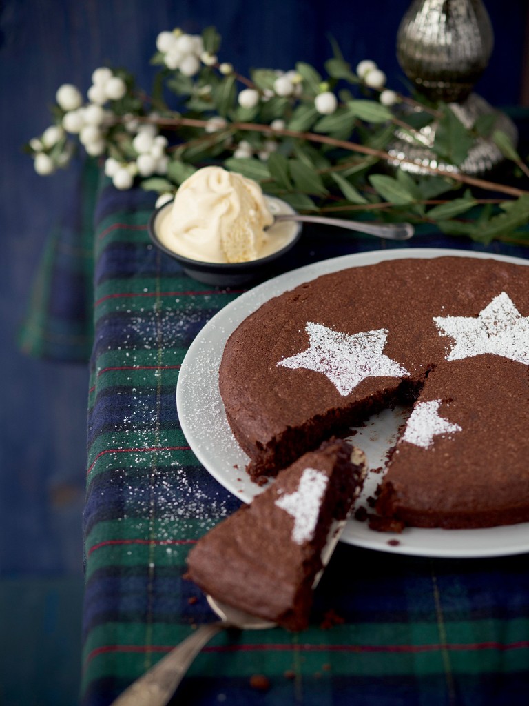 Warm Chocolate Cake with Vanilla Ice Cream from New York
