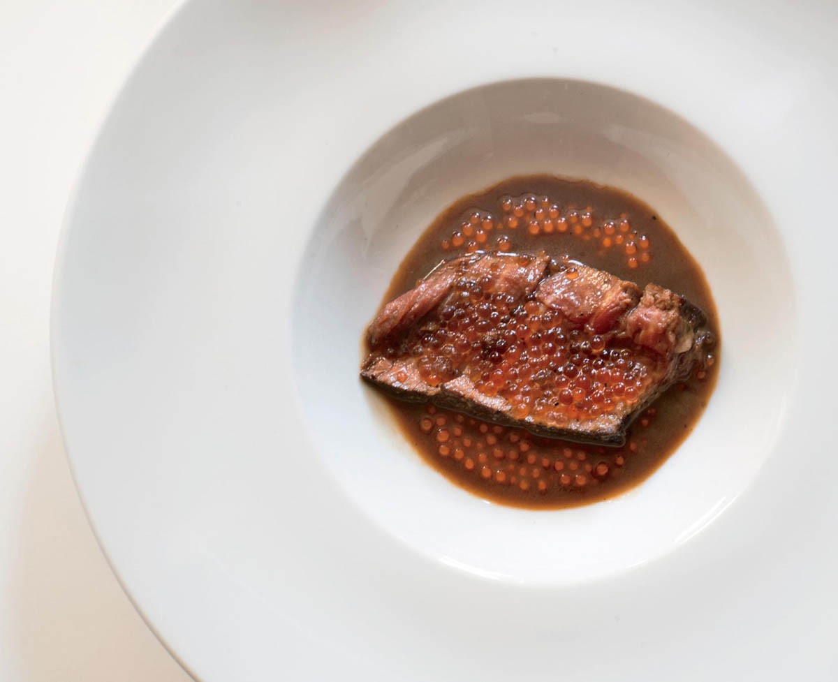 Sauce Financière with Truffle Spheres from Sauces Classical and