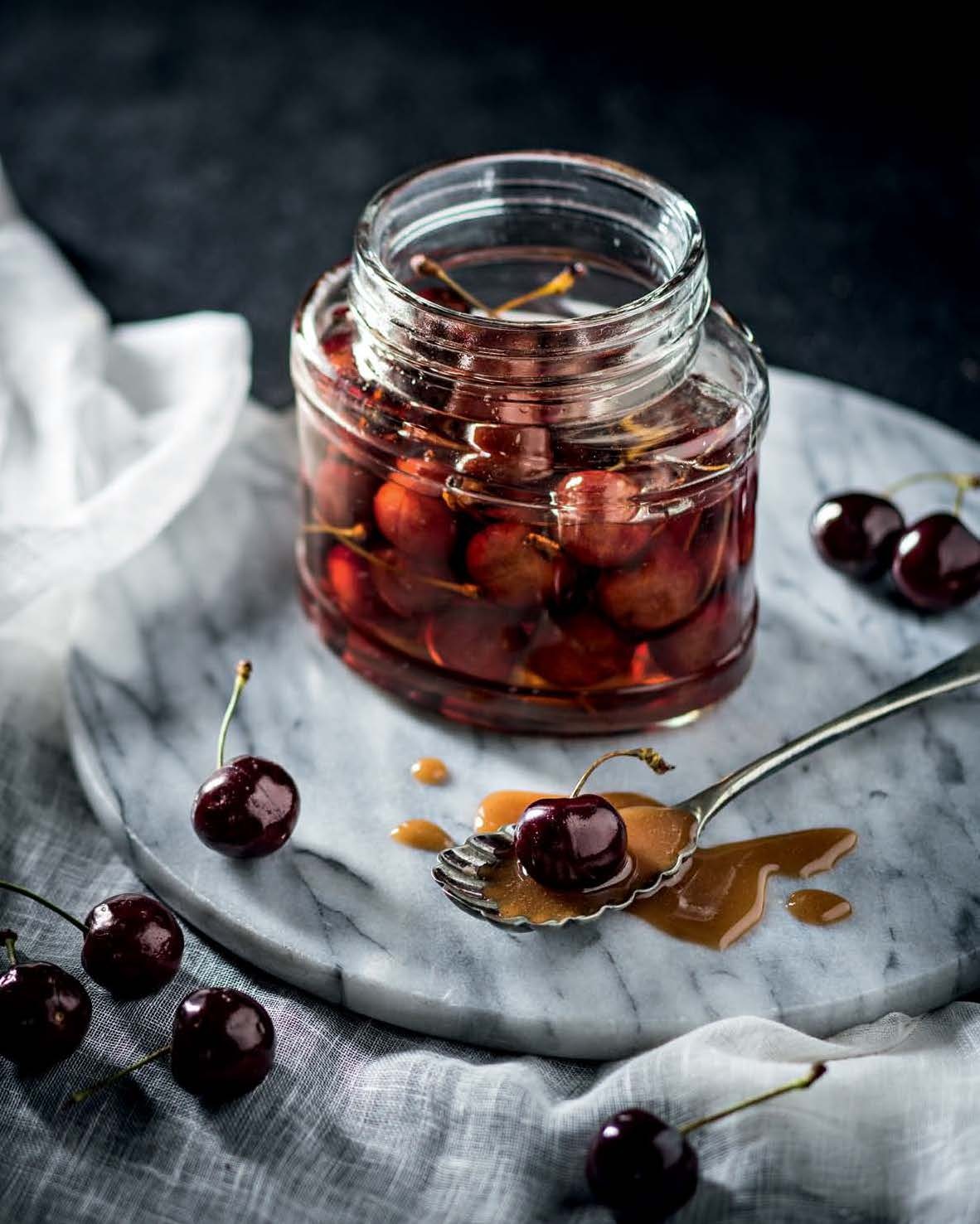 Boozy Preserved Cherries from Simply Delicious by Zola Nene