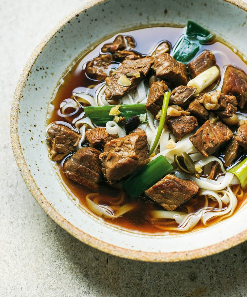 Brisket Soup with Rice Noodles from Slow Cook Modern by Liana Krissoff