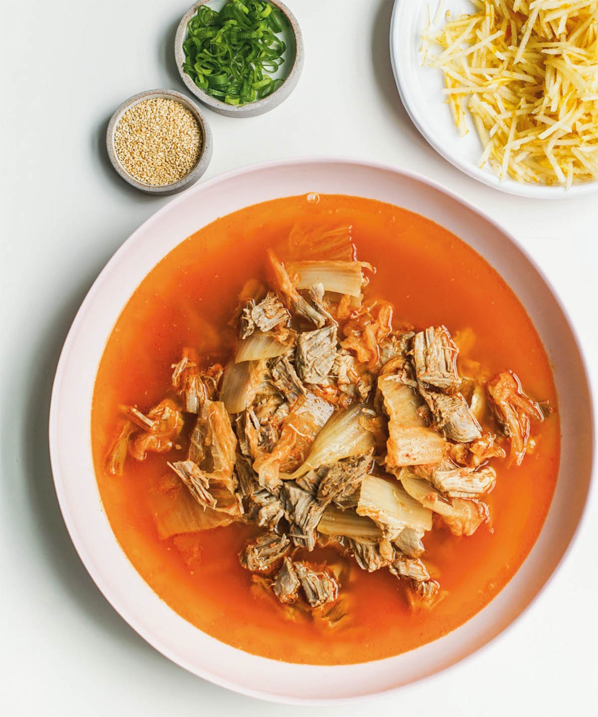 Shredded Pork and Sour Kimchi Soup from Slow Cook Modern by Liana Krissoff