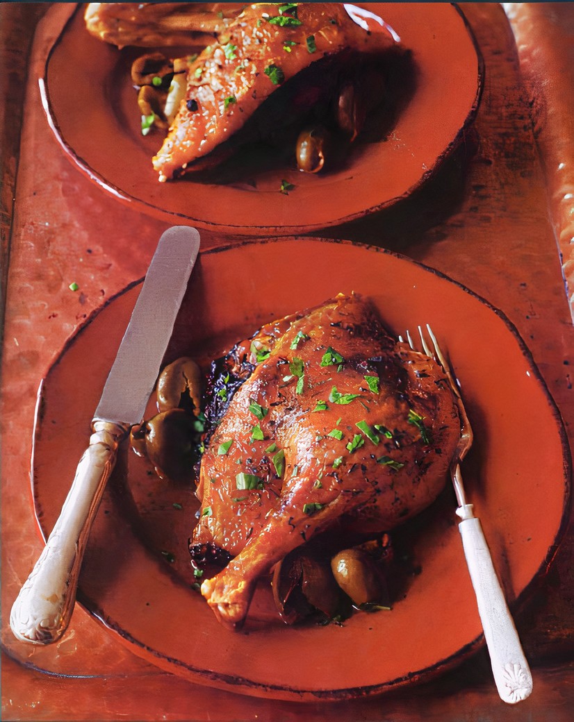 SlowCooked Duck with Olives from The Slow Mediterranean Kitchen
