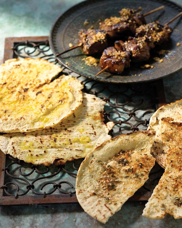 Pita Bread Grilled Two Ways from Barbecue by Steven Raichlen