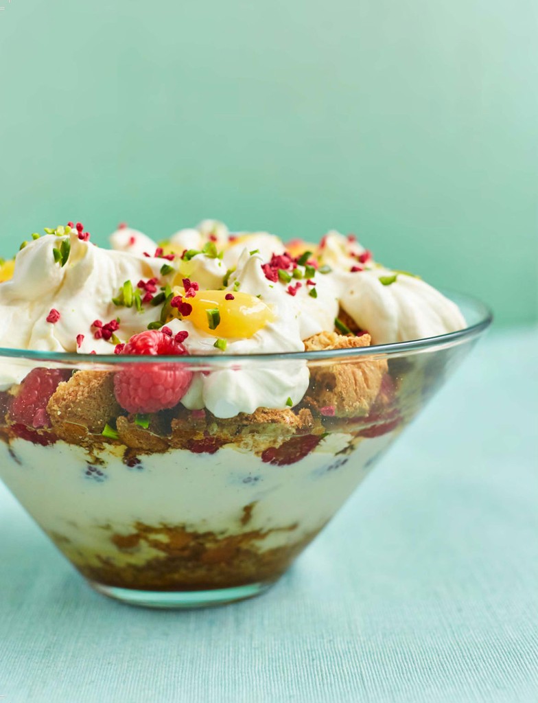 Amaretti and lemon curd trifle from Prue: My All-time Favourite Recipes ...