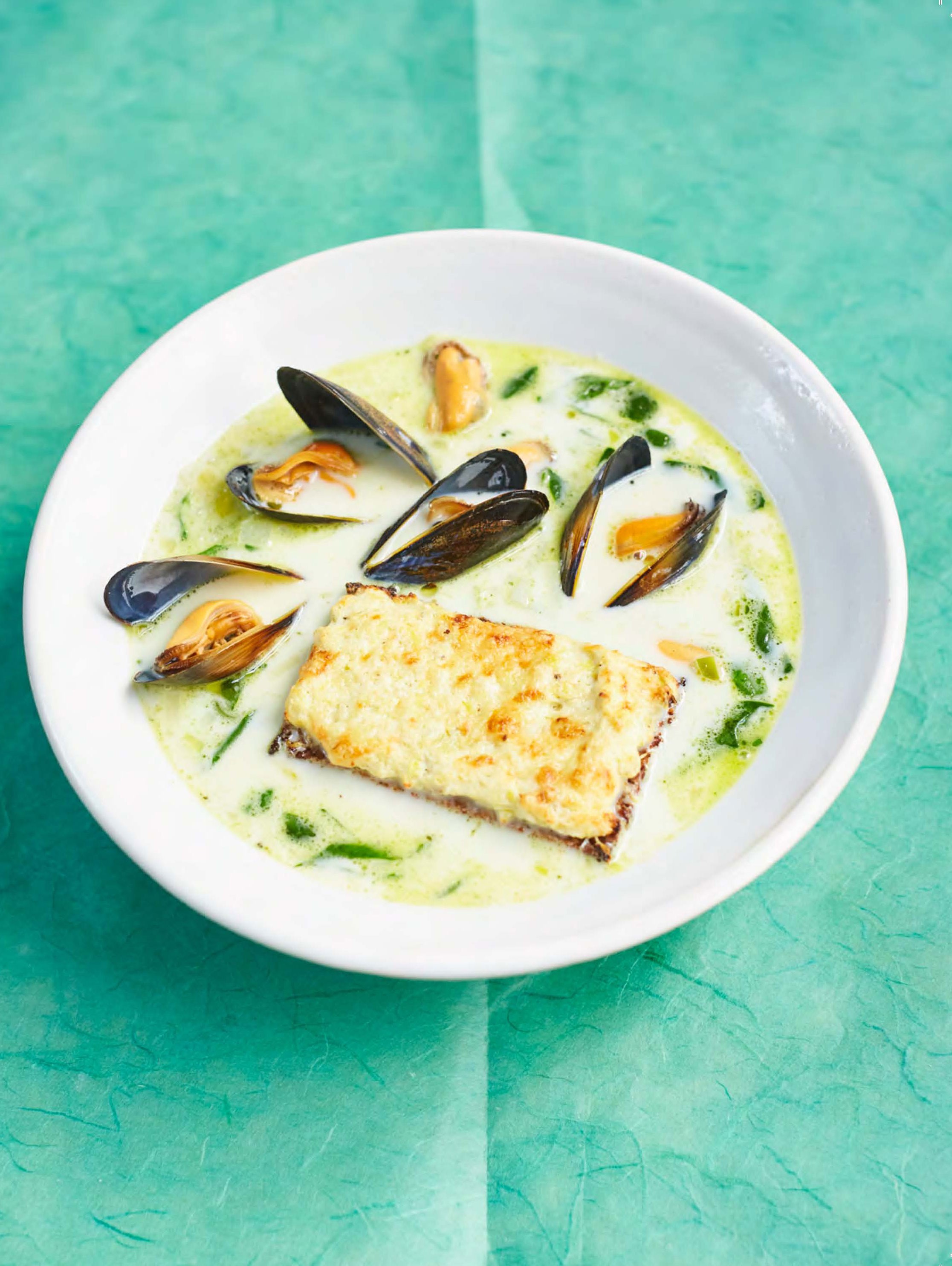 Mussel soup with artichoke tartines from Prue My Alltime Favourite