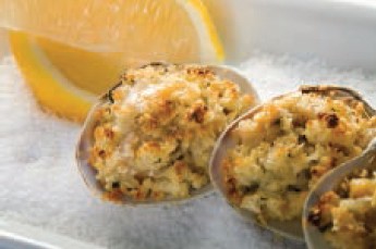 New England Style Baked Stuffed Clams - Cooking With Books