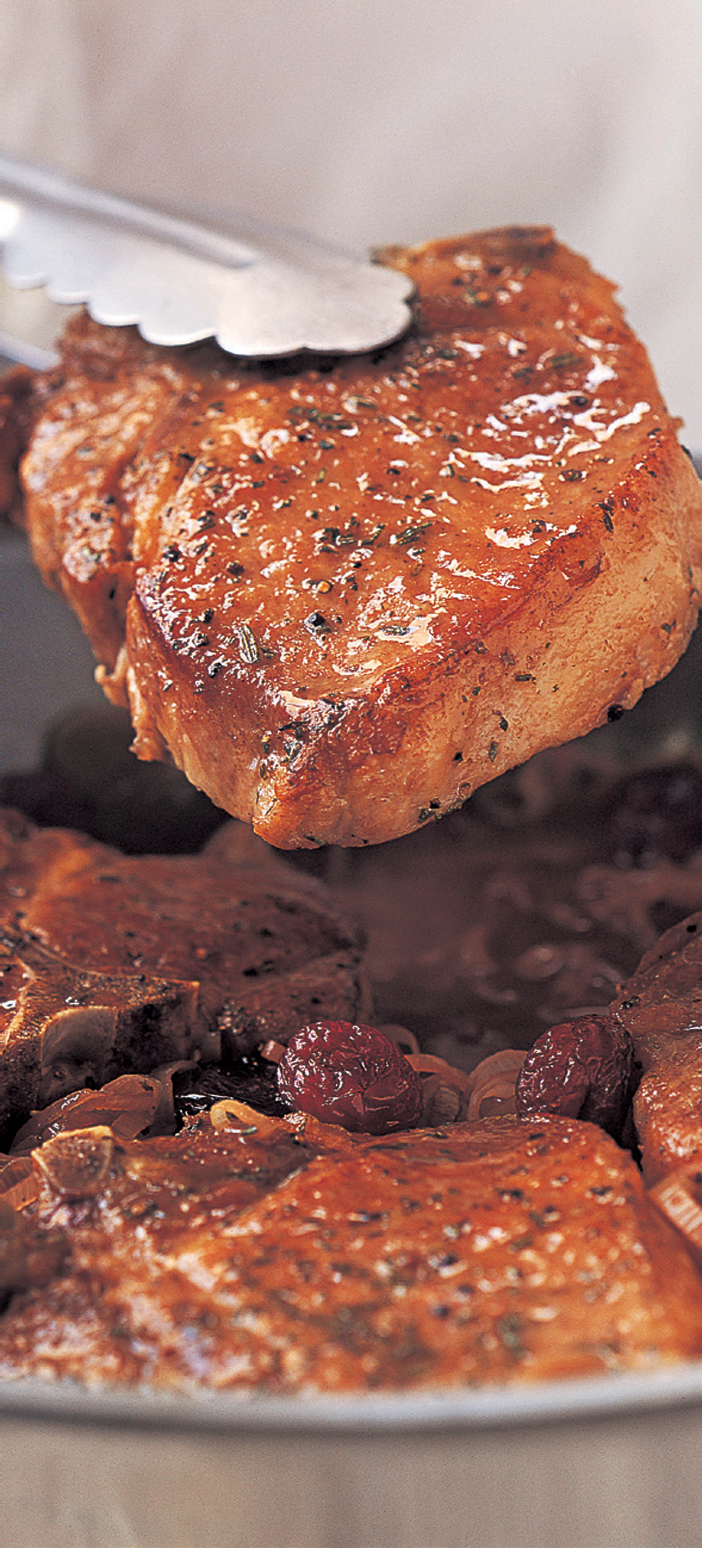 Braised Pork Chops with Cherry Sauce from The Weeknight Cook by Brigit ...