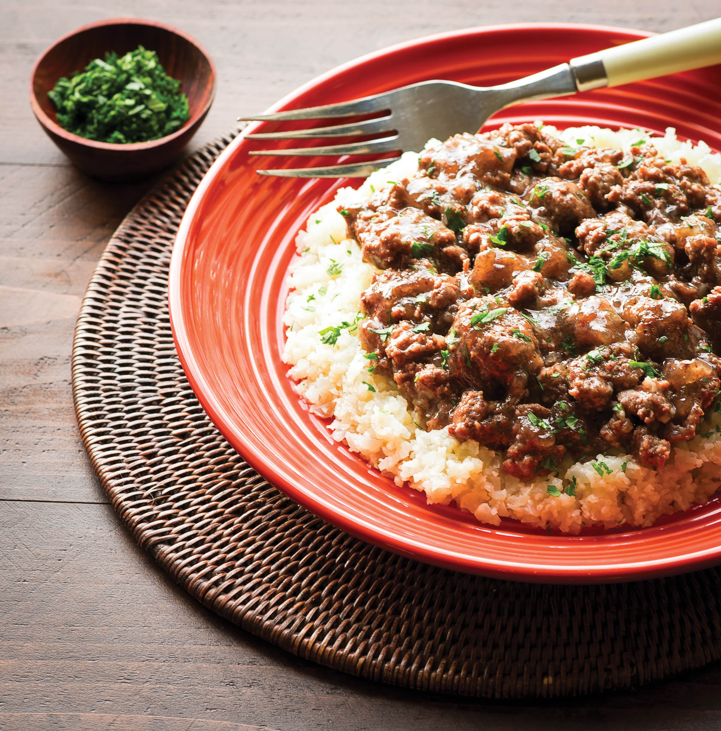 Ground Beef & Gravy with Rice from Well Fed Weeknights Complete Paleo