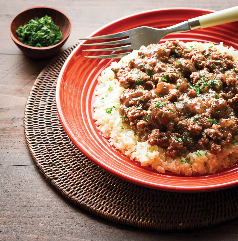 Ground Beef & Gravy with Rice from Well Fed Weeknights