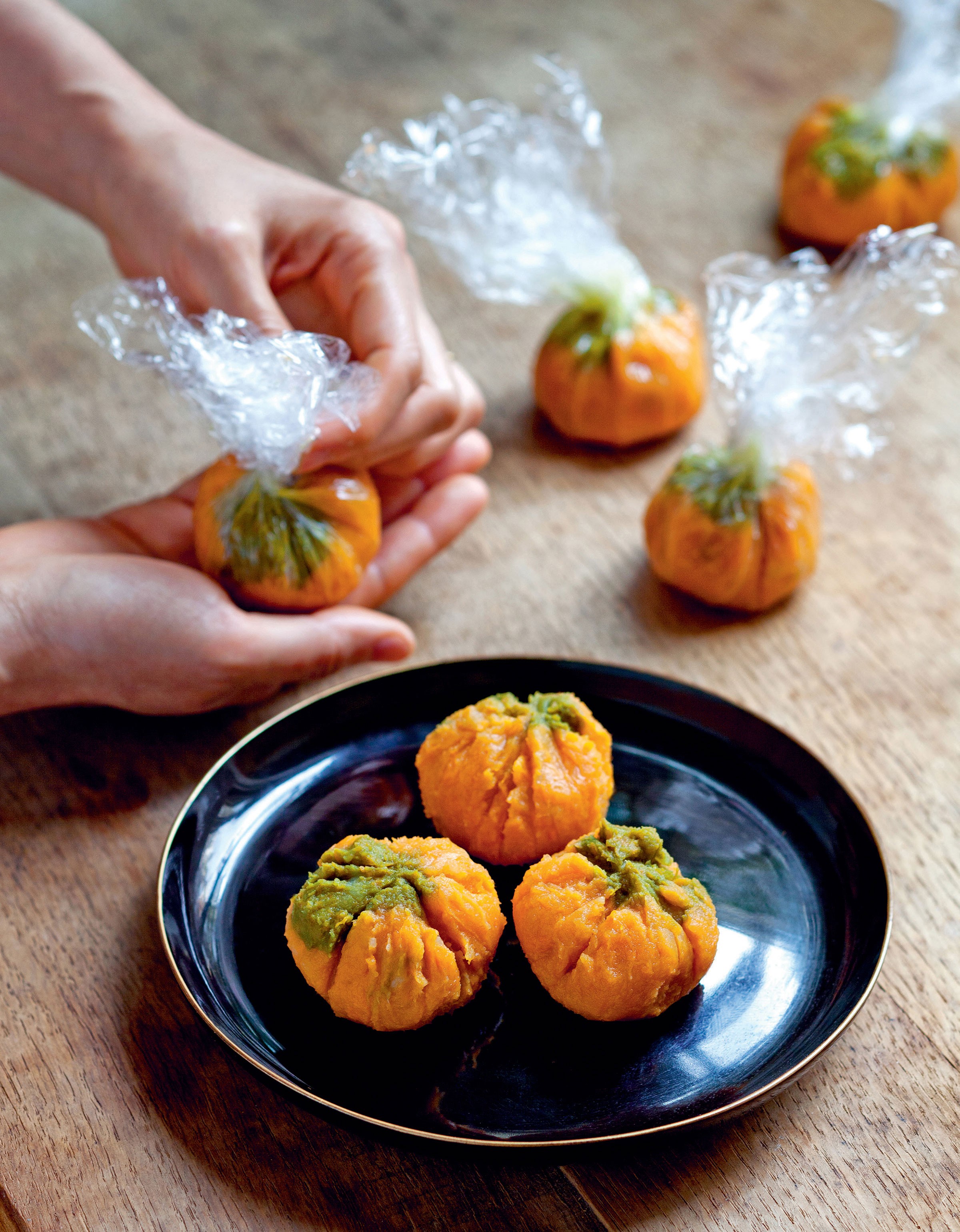 Kabocha ChakinShibori from Tokyo Cult Recipes by Maori Murota
