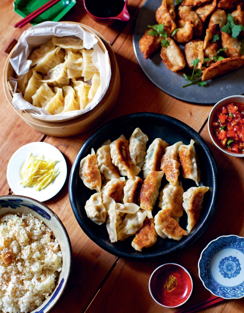 PanFried Pork Gyoza from Tokyo Cult Recipes by Maori Murota
