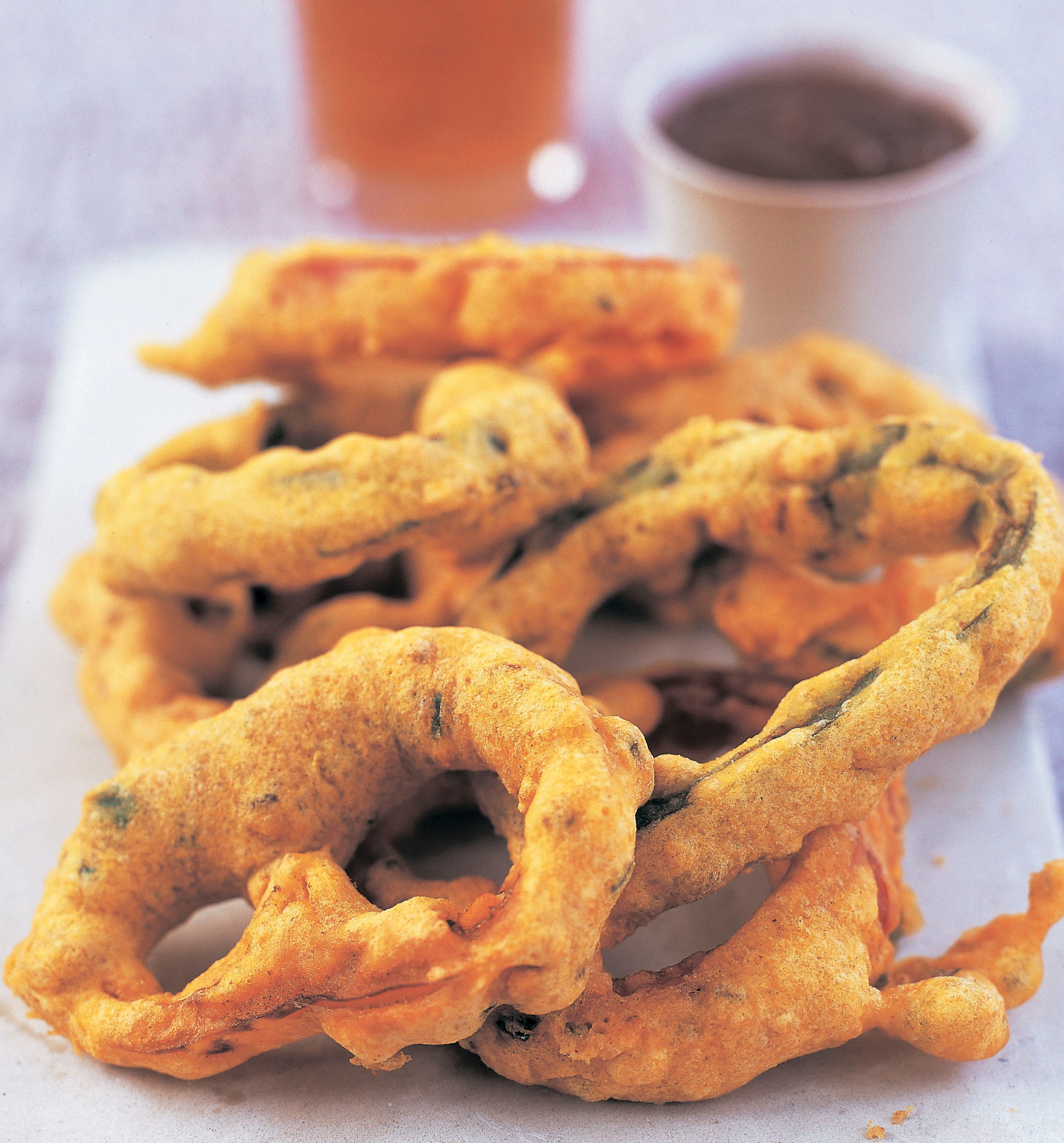 Batterfried peppers from The Complete Indian Regional Cookbook 300