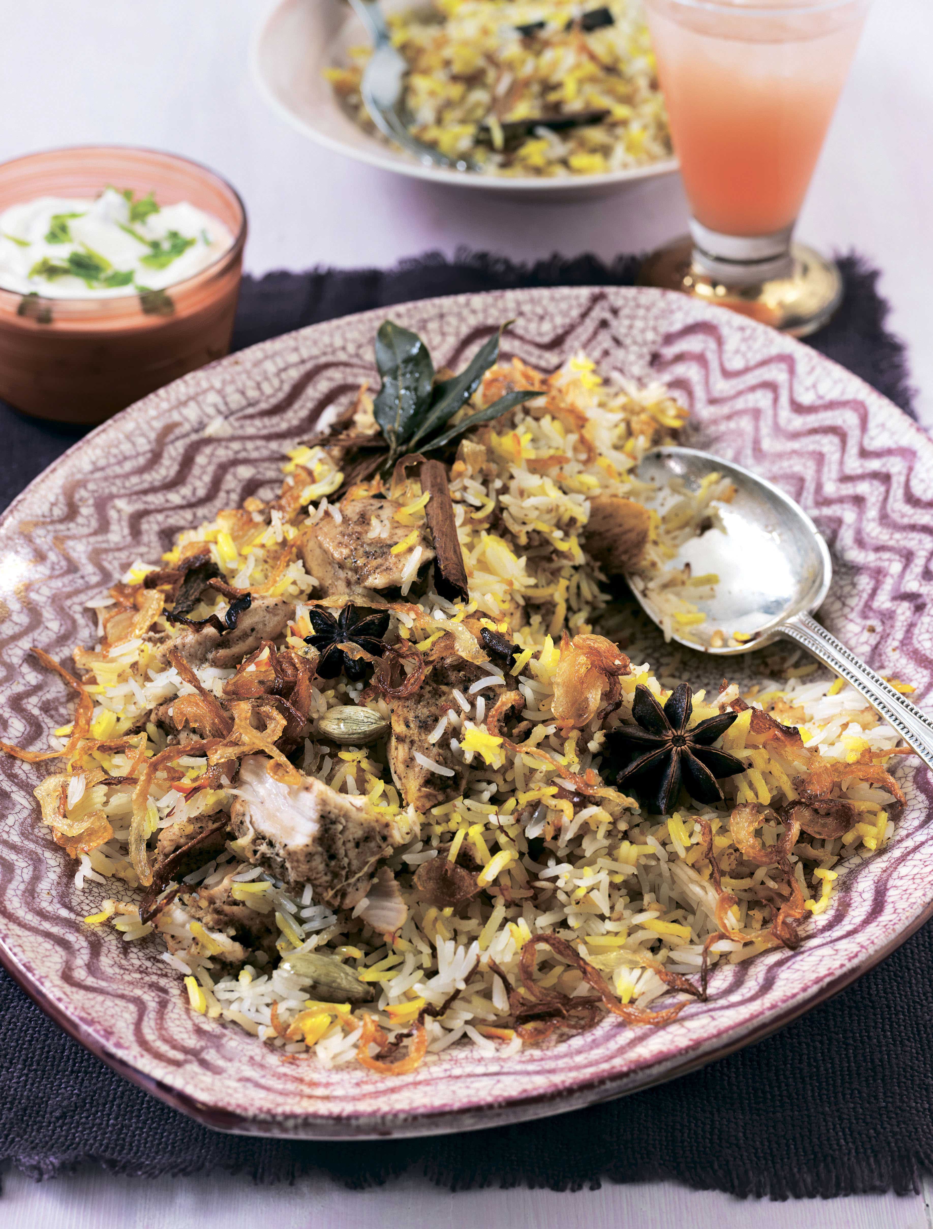 Slowcooked chicken with basmati rice from The Complete Indian Regional