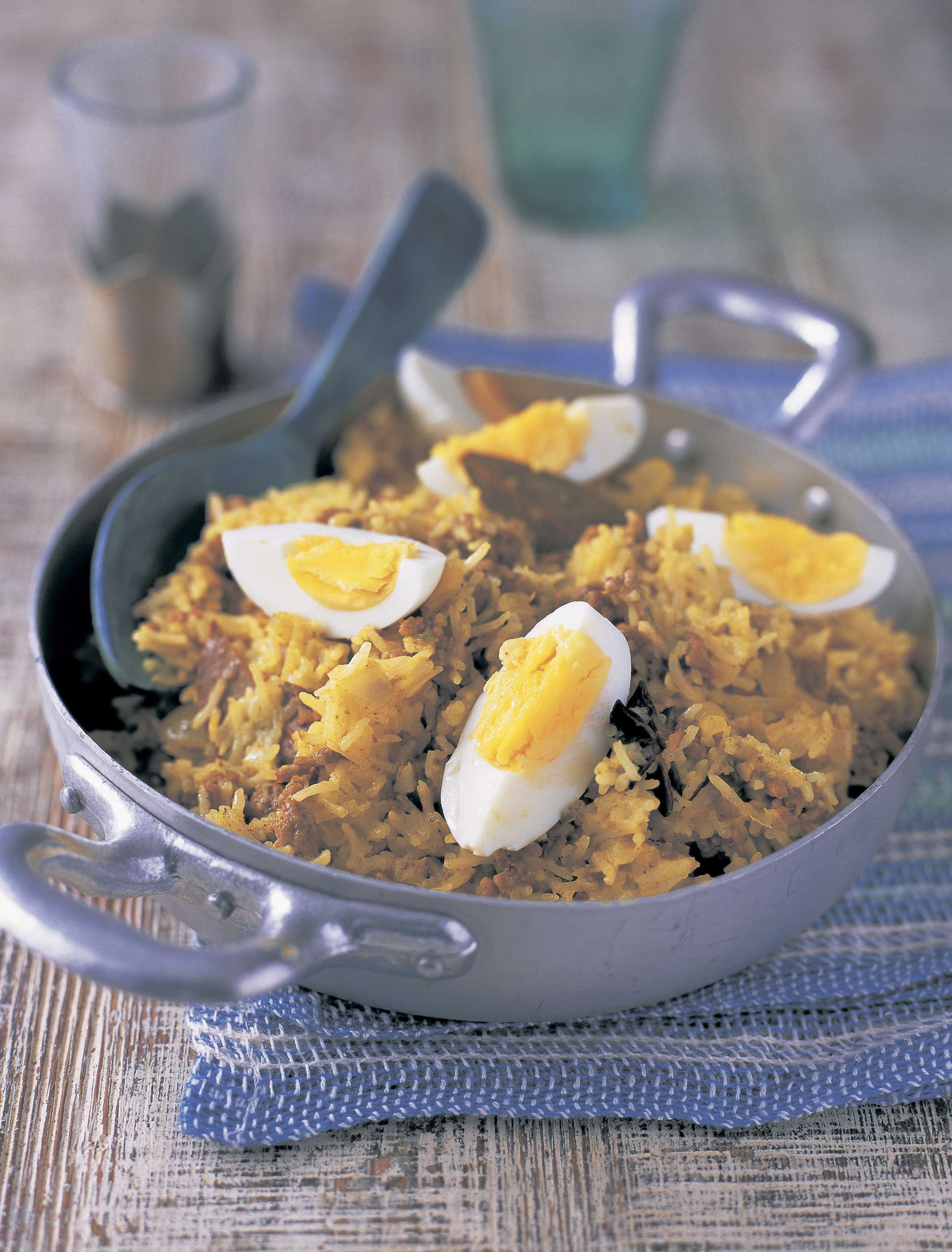 Minced lamb pilau from The Complete Indian Regional Cookbook 300
