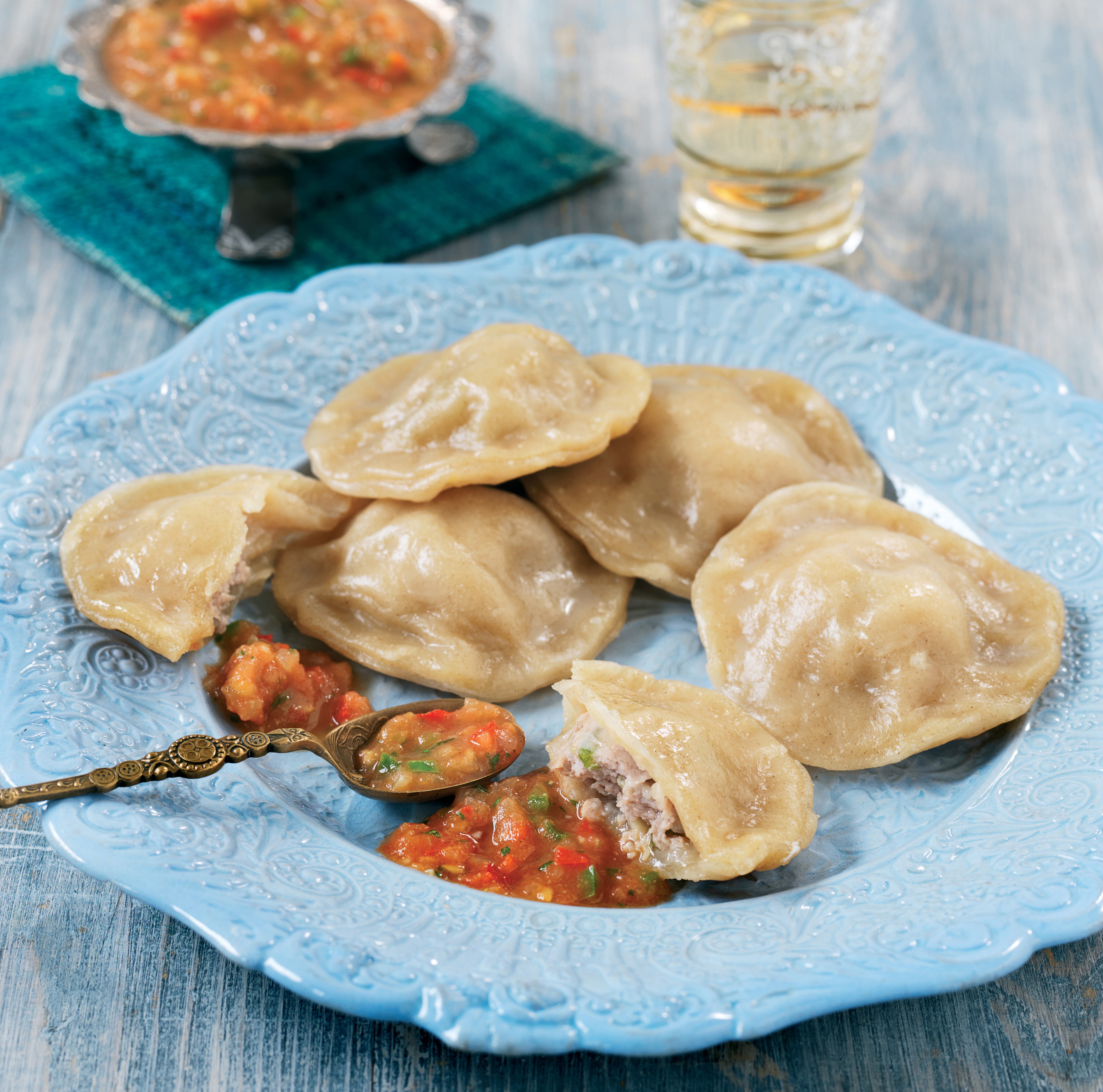 Pork dumplings from The Complete Indian Regional Cookbook 300 Classic