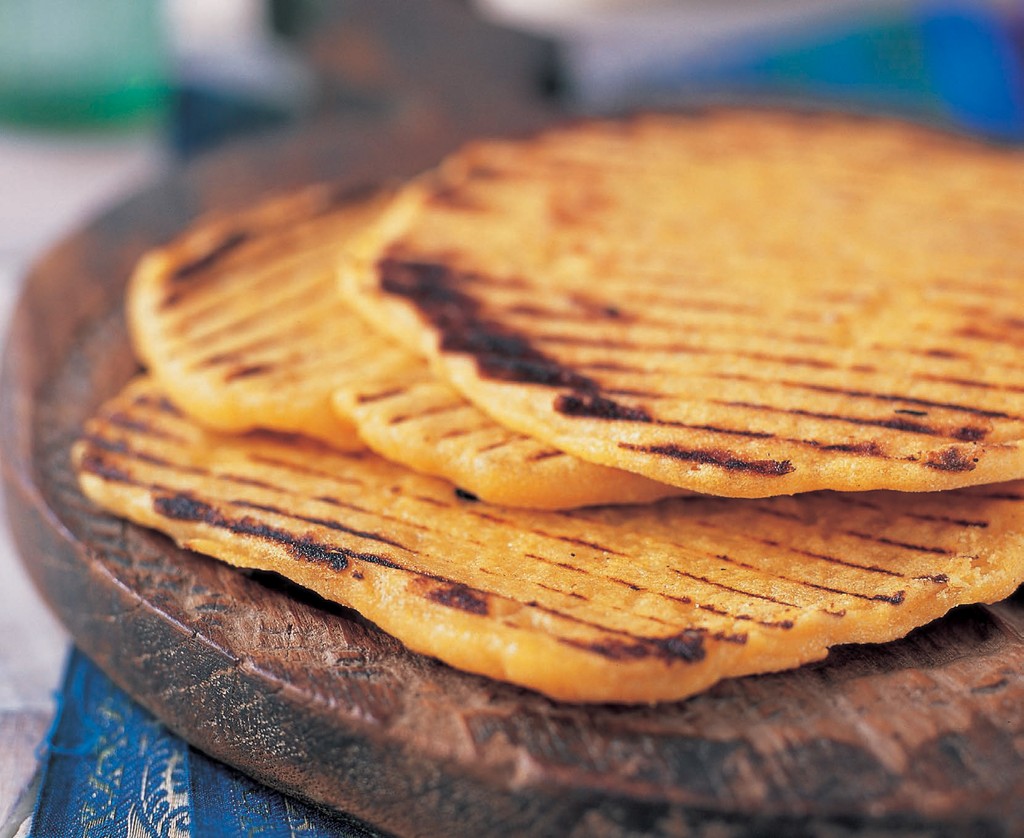 Punjabi cornmeal bread from The Complete Indian Regional Cookbook 300