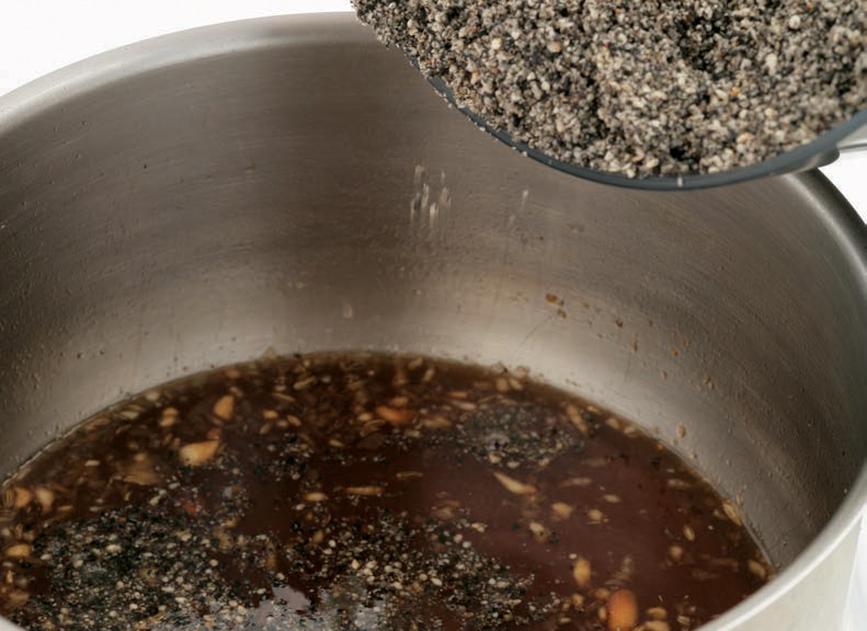 Black sesame seed fudge from The Complete Indian Regional Cookbook 300