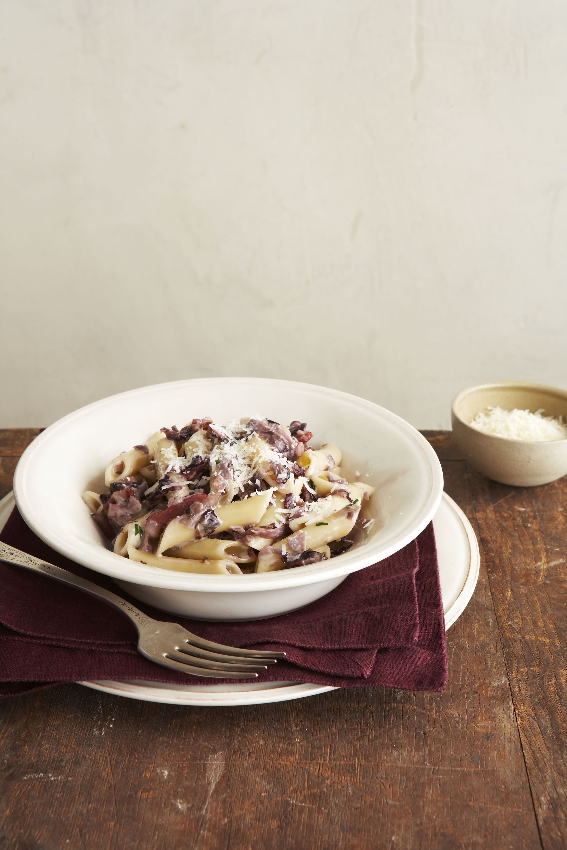 Penne With Radicchio From Giuliano Hazan S Thirty Minute Pasta By Giuliano Hazan