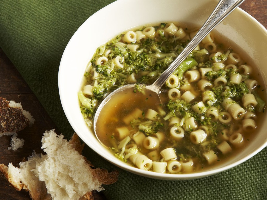 Broccoli Soup with Pasta from Giuliano Hazans Thirty Minute Pasta by  Giuliano Hazan