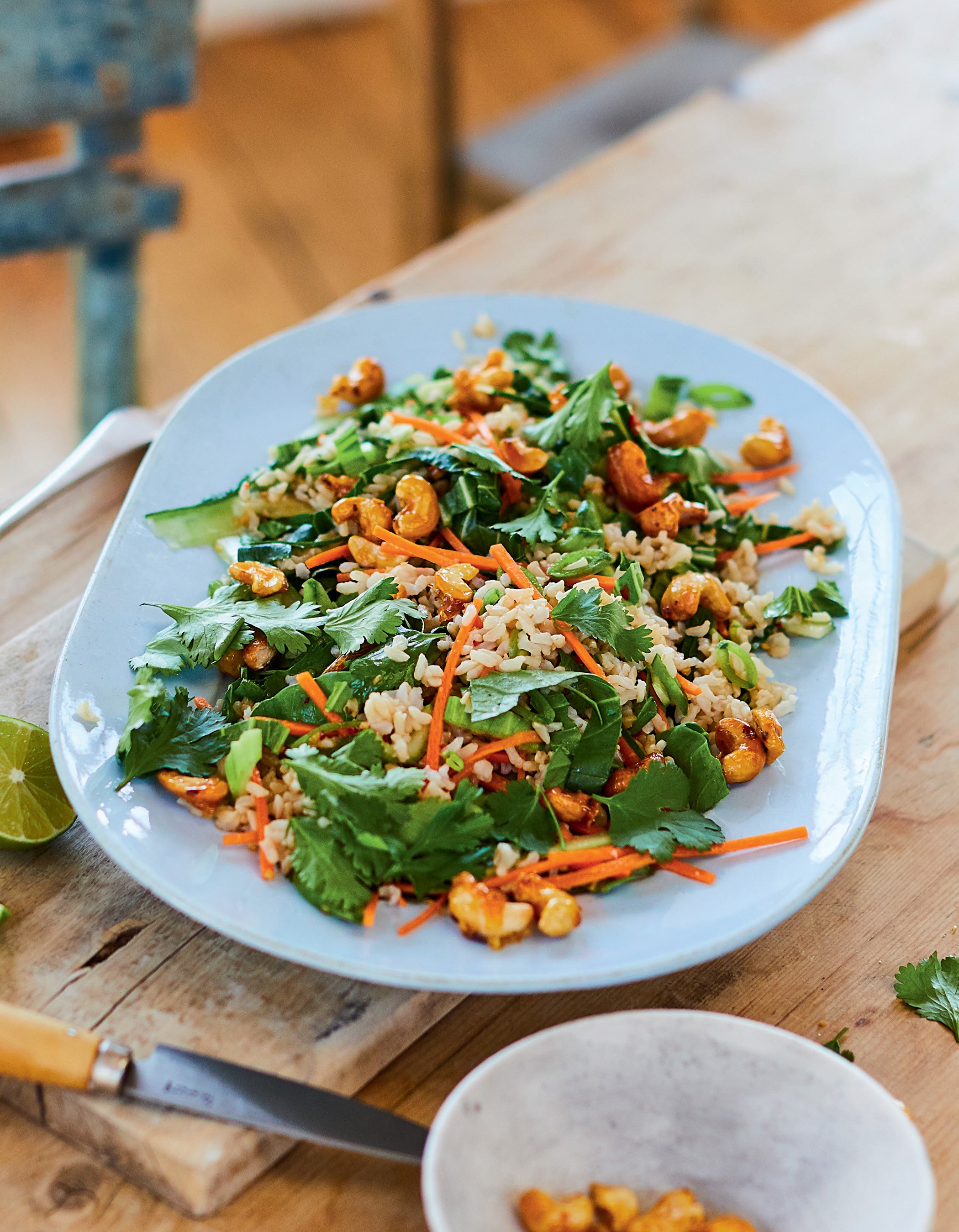 Slightly Asian Rice Salad from The Vegetarian Kitchen by Peta Leith and