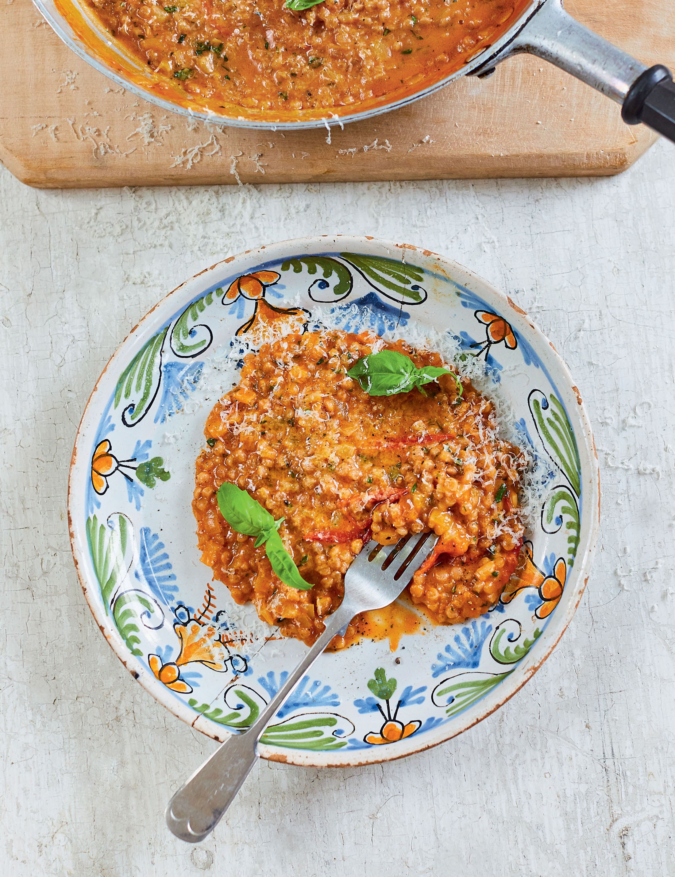Fregola ‘Risotto’ from The Vegetarian Kitchen by Prue Leith and Peta Leith
